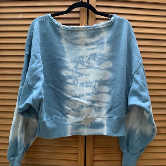Free People Tie Dye Oversized Crewneck Small - Picture 5 of 5